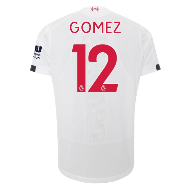 Camiseta Liverpool NO.12 Gomez Replica Segunda Ropa 2019/20 Blanco